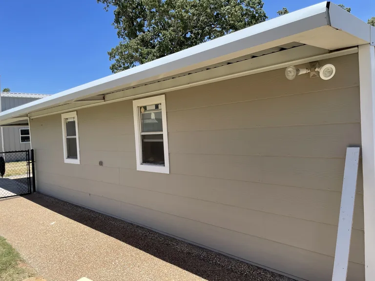 Exterior siding and window trim