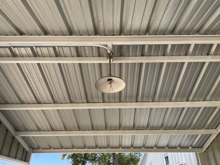 Carport beam finish