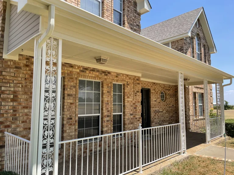Porch fascia, posts and trim